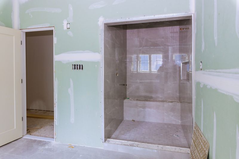 Bathroom with Decorative Tile Work